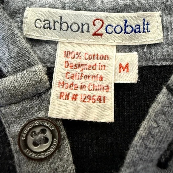 Carbon2Cobalt Hoodie Mens Gray Medium Pullover Thermal Casual Sweatshirt Comfy - Picture 2 of 6